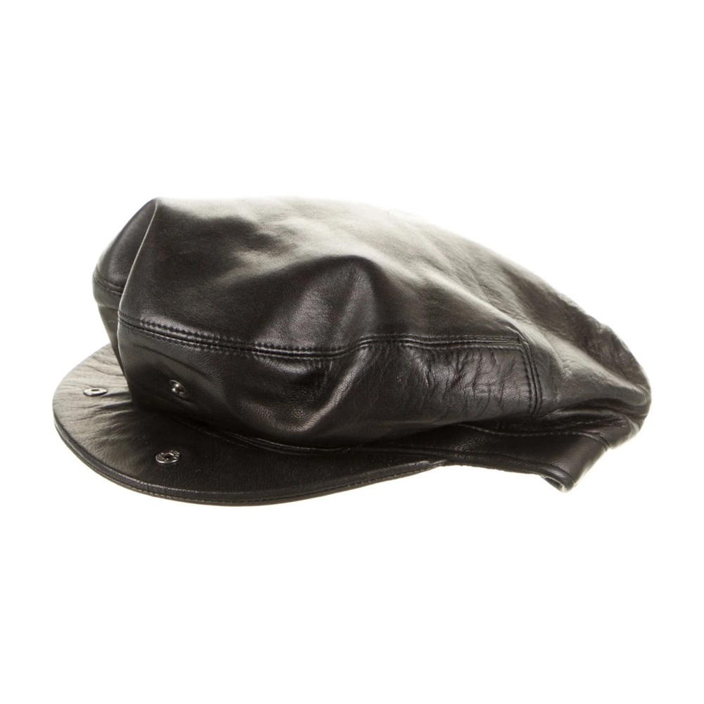 Black Gucci paperboy hat- late 90s early 2000’s